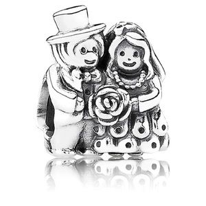 Pandora Mr and Mrs Bride and Groom charm